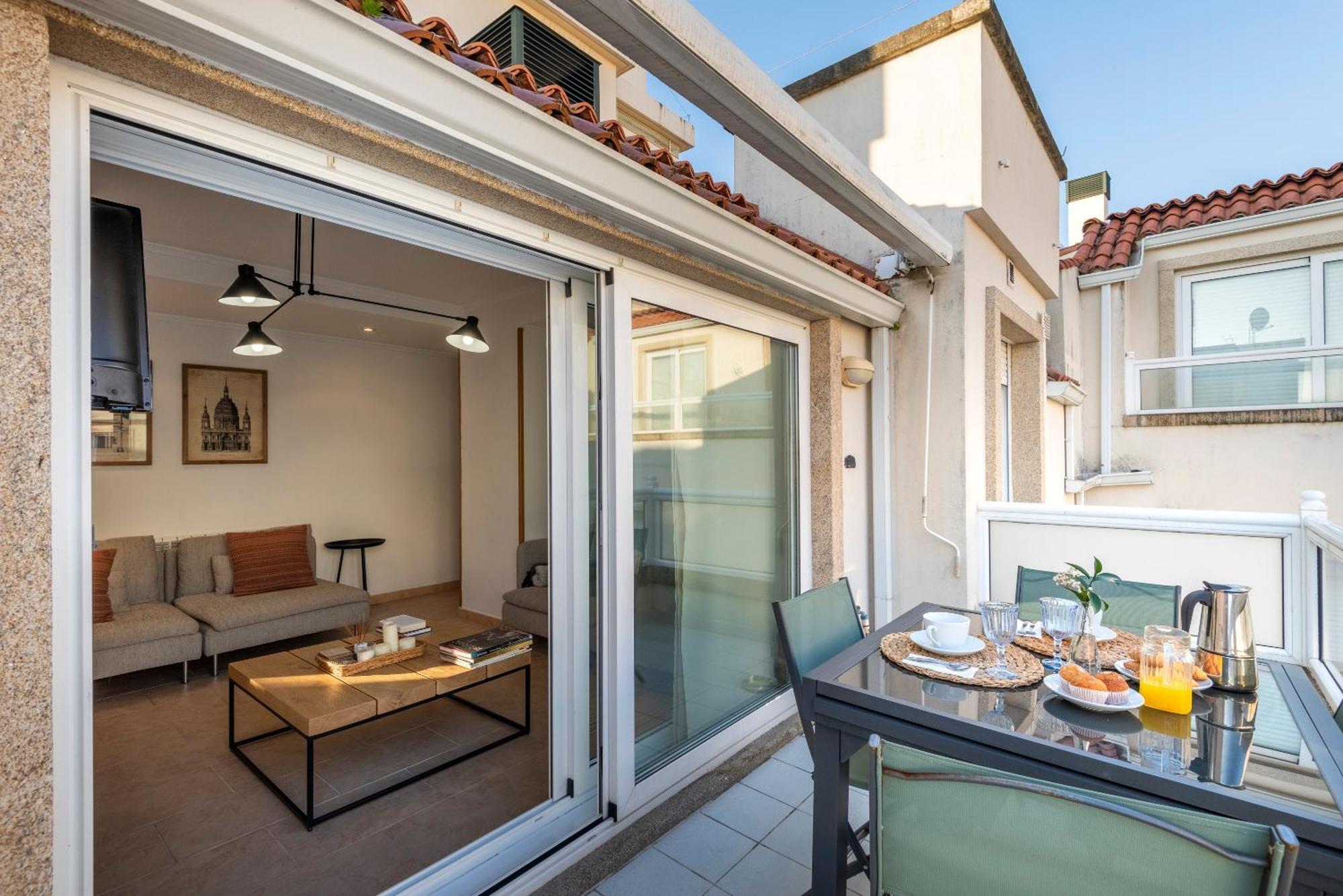 Apartamento Playa Silgar -50 M Playa Con 2 Garajes Y 3 Dormitorios Sanxenxo Kültér fotó